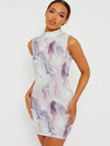 Marble Purple Dress