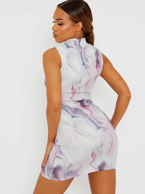 Marble Purple Dress